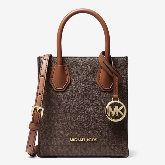 Michael Kors Handbags - Michael Kors Brown Signature Mini tote NWT